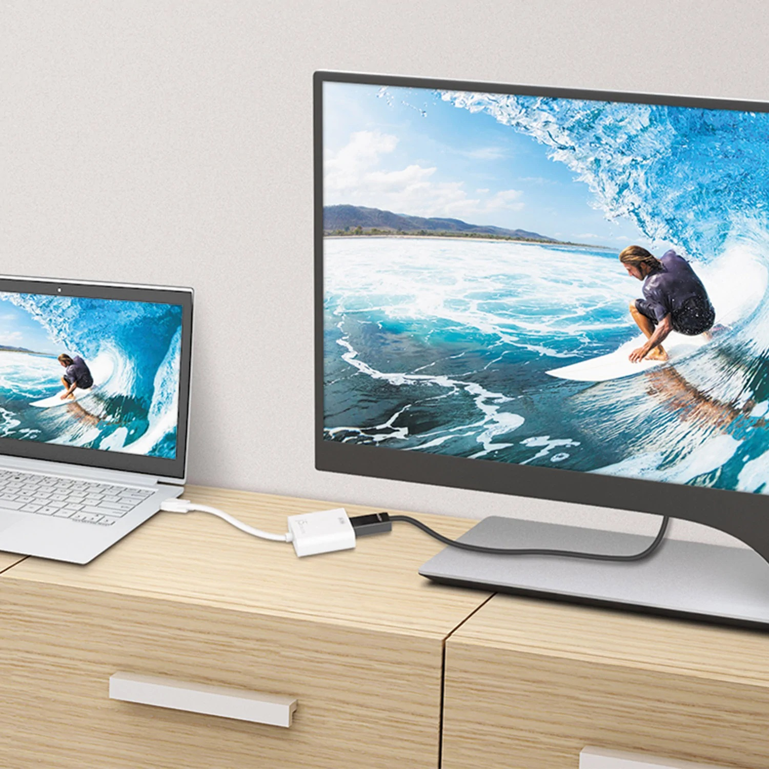 Resim j5create JDA158 DisplayPort - 4K HDMI Aktif Adaptör, Beyaz