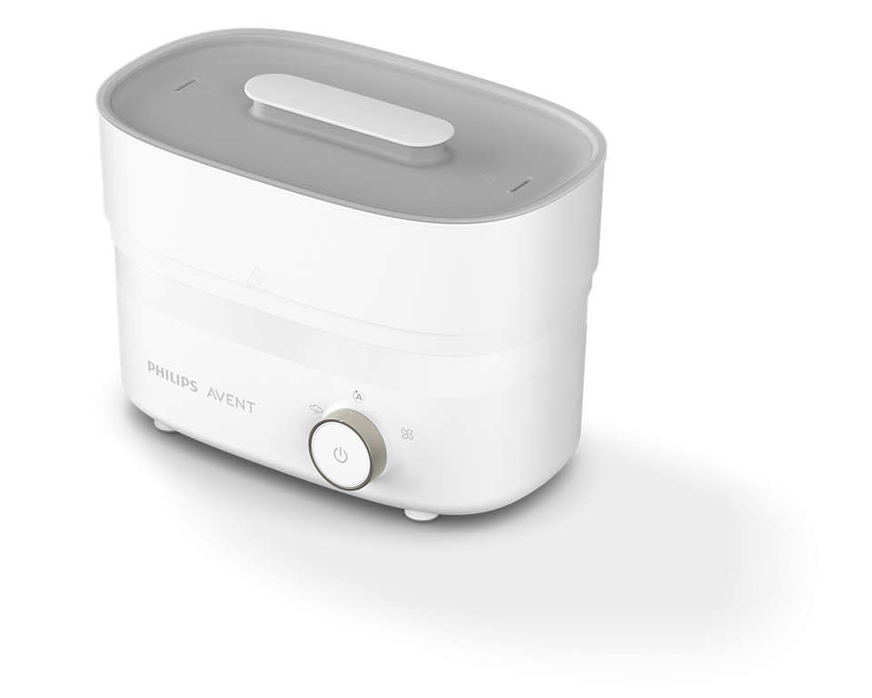 صورة Philips SCF293/00 معقم بالبخار 650 واط شفاف/أبيض