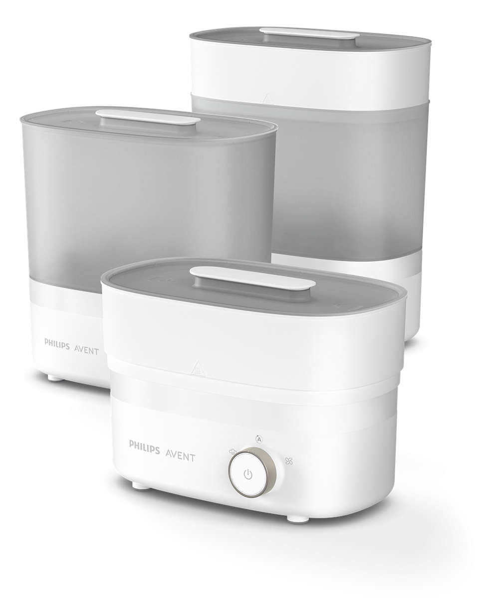 صورة Philips SCF293/00 معقم بالبخار 650 واط شفاف/أبيض
