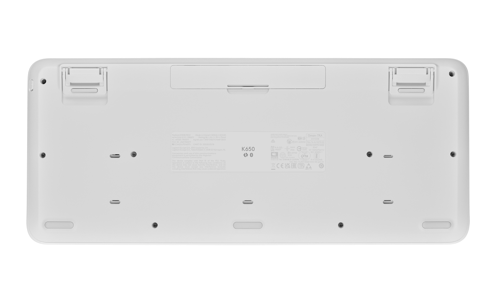 Teclado Logitech Signature K650 - Inalámbrico - Español - Blanco - 920-010964
