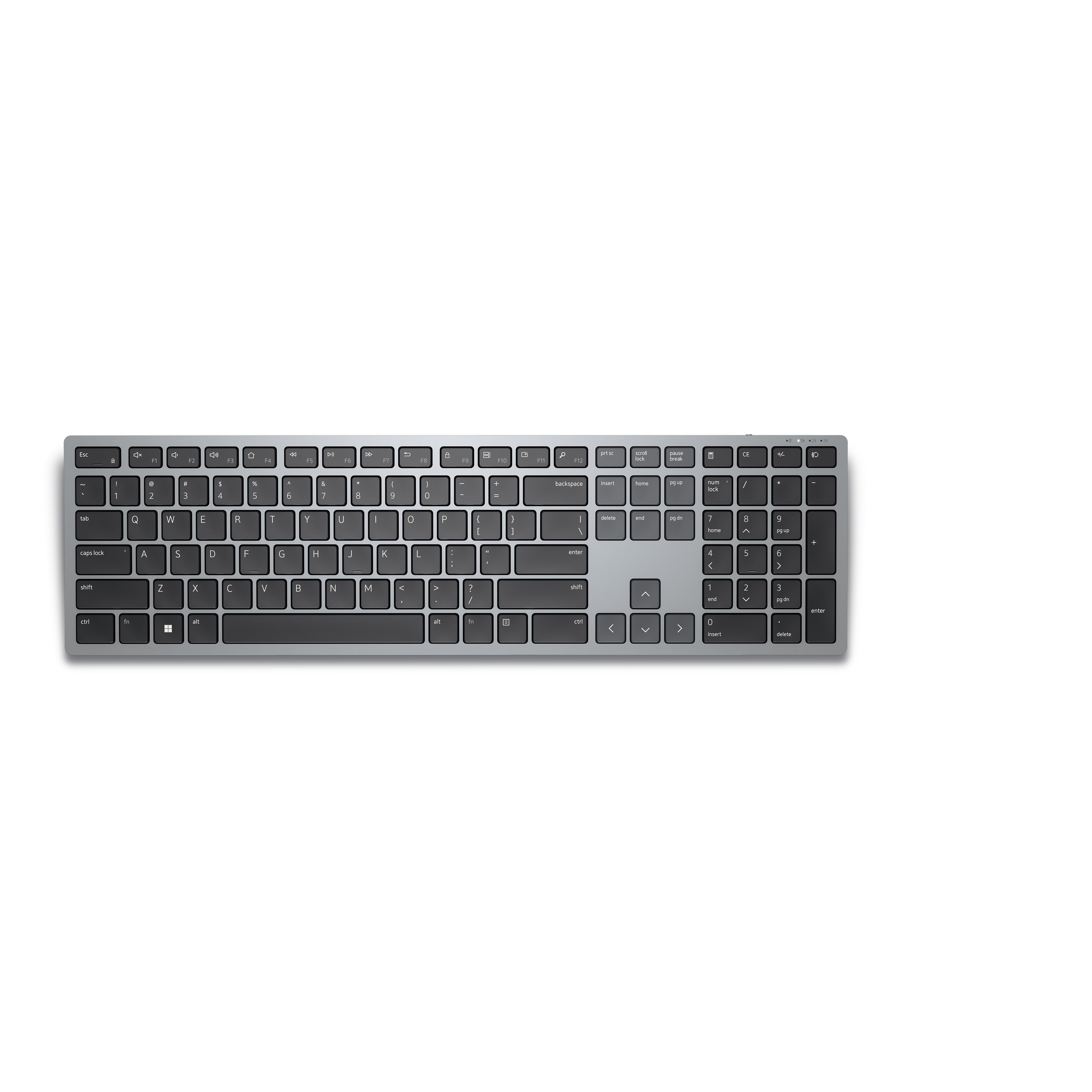 DELL KB700 tangentbord Bluetooth QWERTY Amerikanskt internationellt Grå