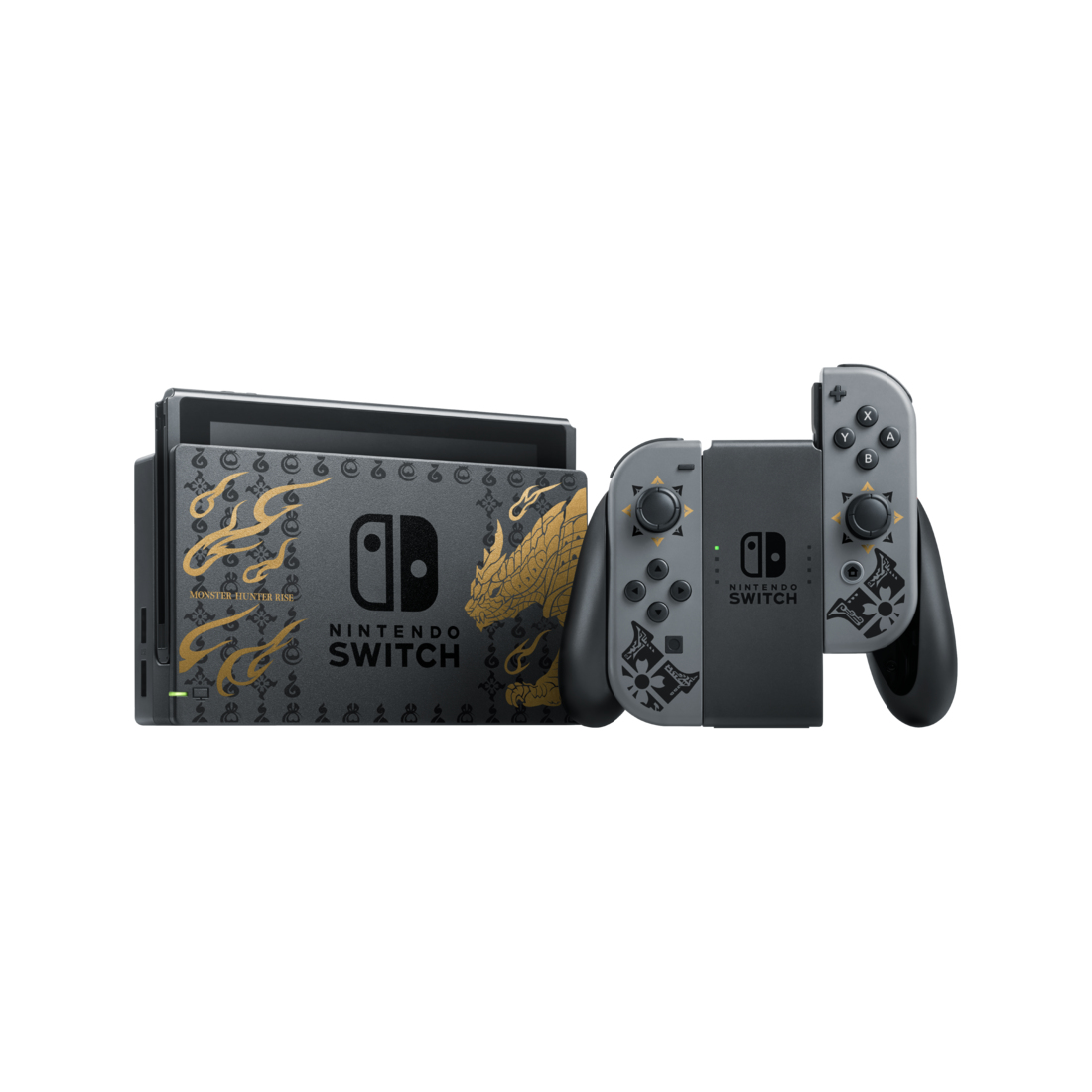 Nintendo Switch Monster Hunter Rise Edition bärbara spelkonsoller 15,8 cm (6.2') 32 GB Pekskärm Wi-Fi Grå