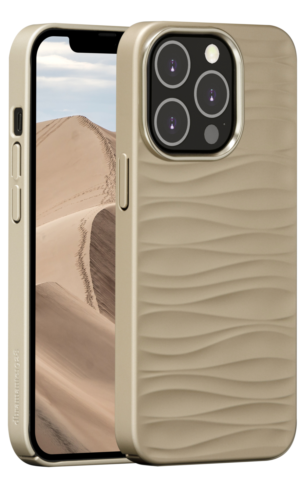 dbramante1928 Dune - Back cover for mobile phone - 100% recycled plastic - sand - for Apple iPhone 14 Pro