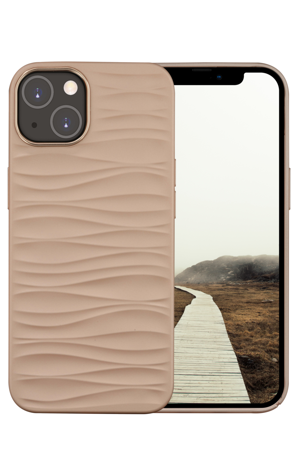dbramante1928 Dune - Back cover for mobile phone - 100% recycled plastic - pink - for Apple iPhone 14 Plus