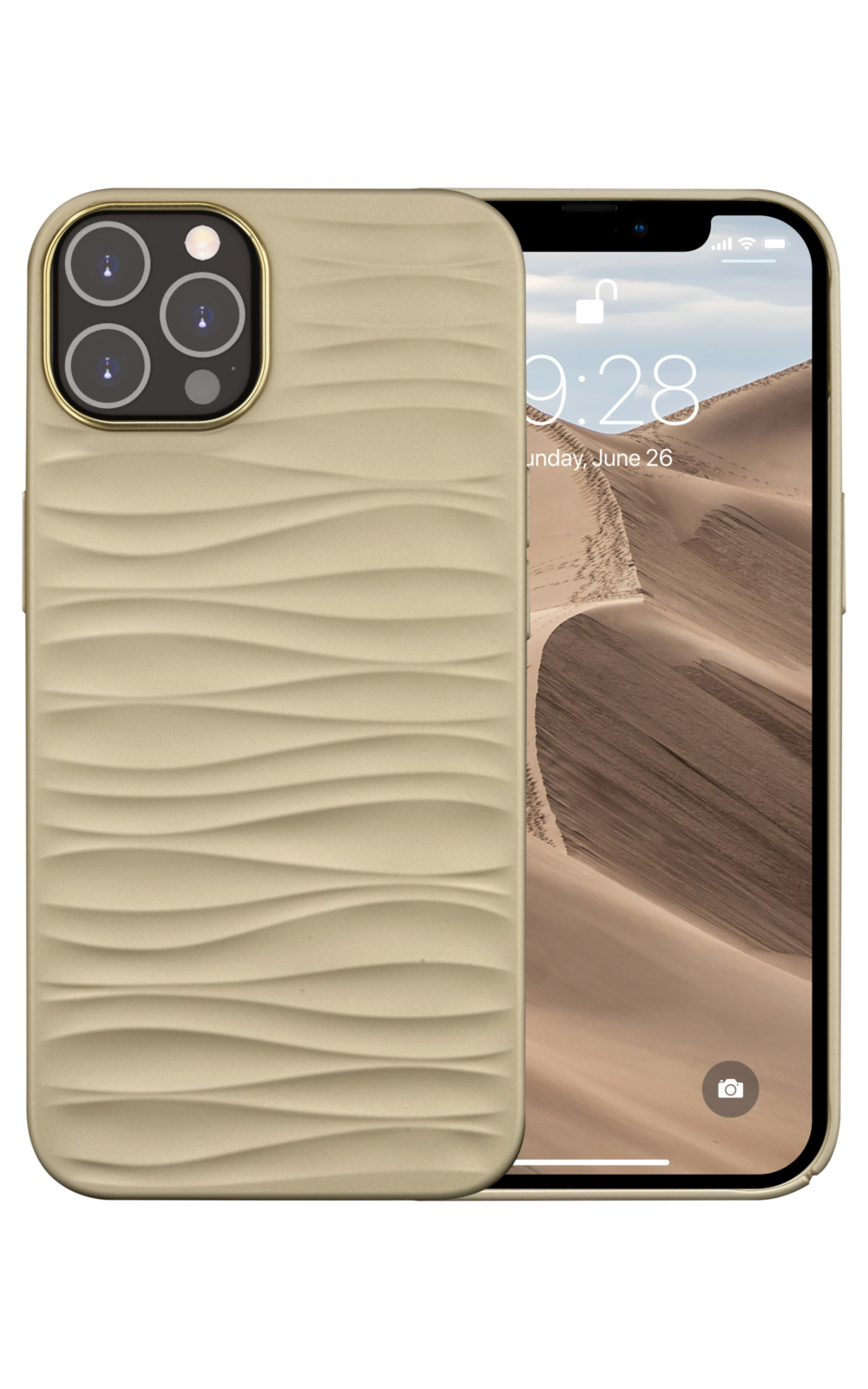 dbramante1928 Dune - Back cover for mobile phone - 100% recycled plastic - sand - for Apple iPhone 14 Pro Max