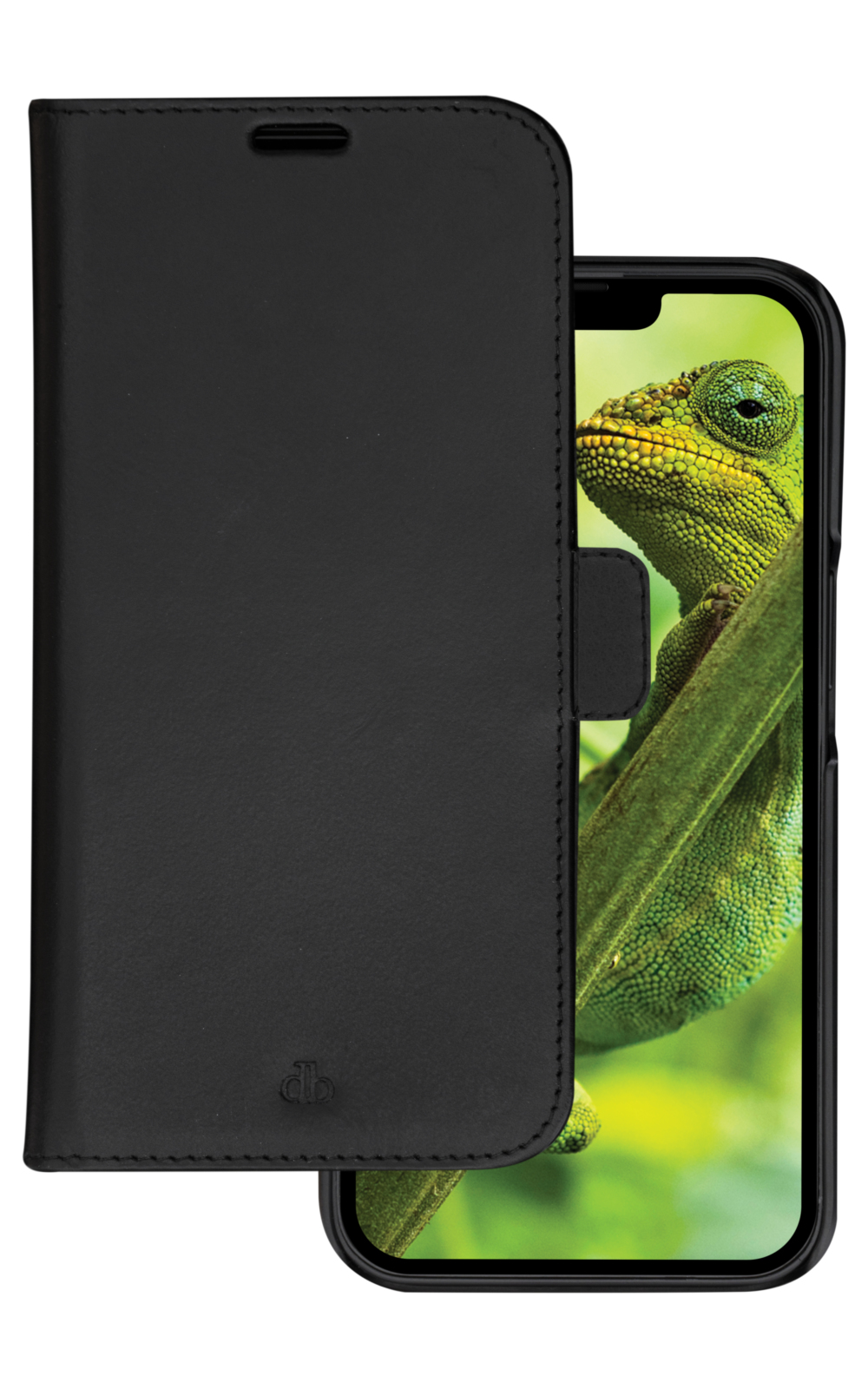 dbramante1928 Lynge - Flip cover for mobile phone - sustainable full-grain leather - black - for Apple iPhone 14 Pro