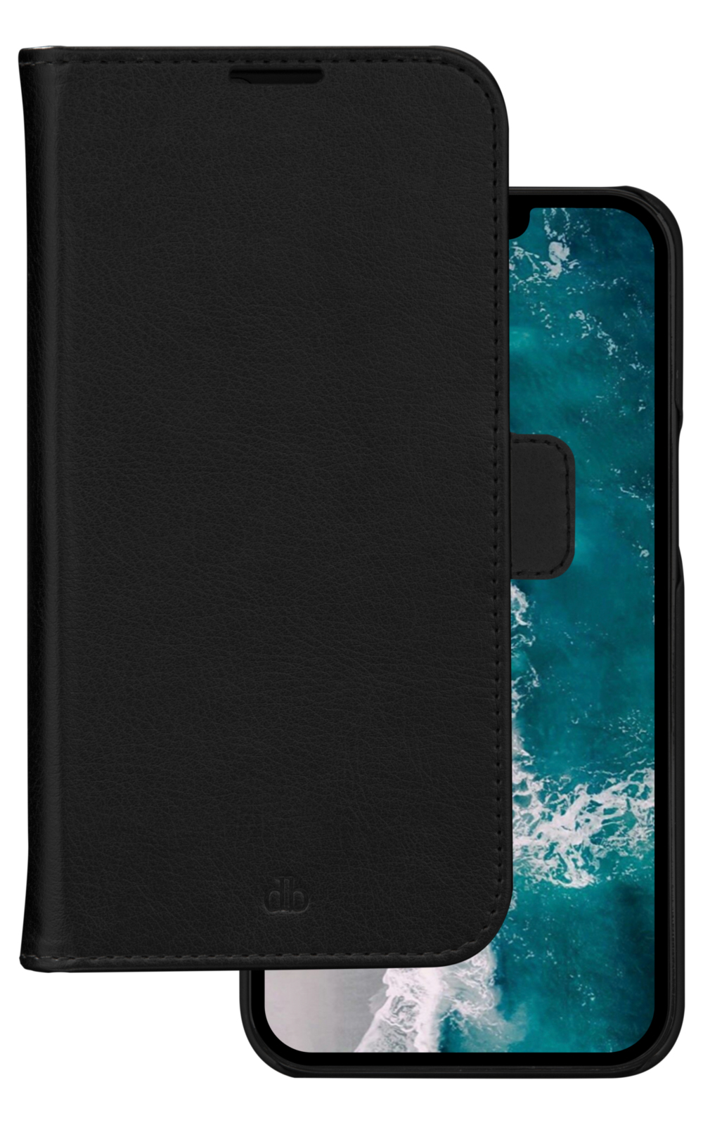 dbramante1928 Stockholm - Flip cover for mobile phone - polyurethane (PU), plastic - black - for Apple iPhone 14 Pro Max