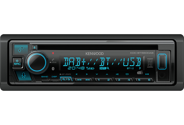 Kenwood KDC-BT560DAB Black 50 W Bluetooth