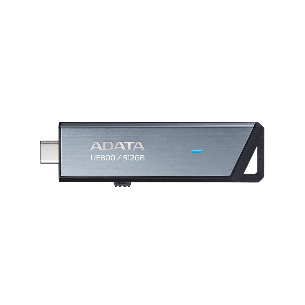 Memoria USB ADATA ELITE UE800 - 512GB - USB-C - Plata - AELI-UE800-512G-CSG