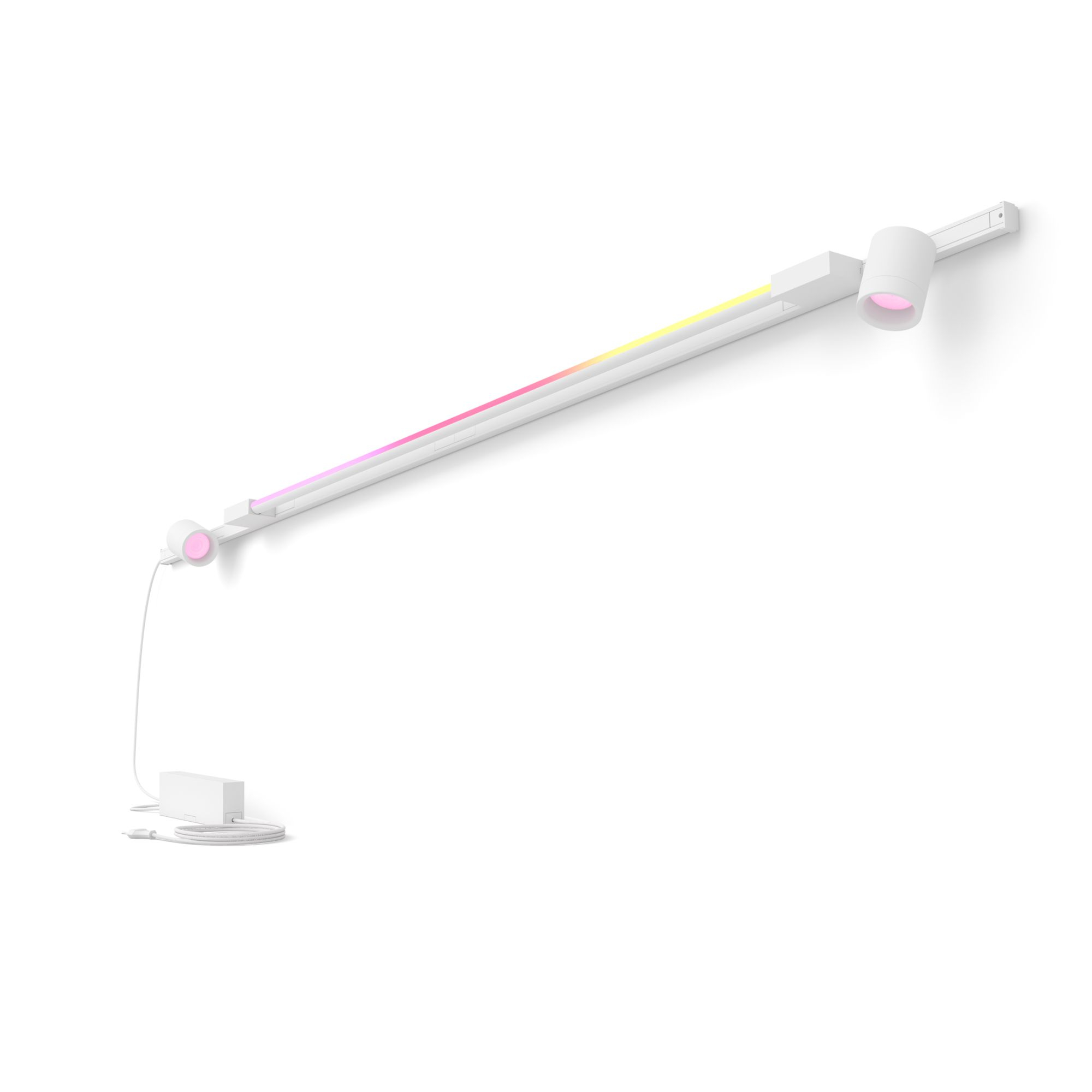 Philips Hue White and Color ambiance Perifo set con 2 cilindri a sospensione Smart e gradient tube large Bianco