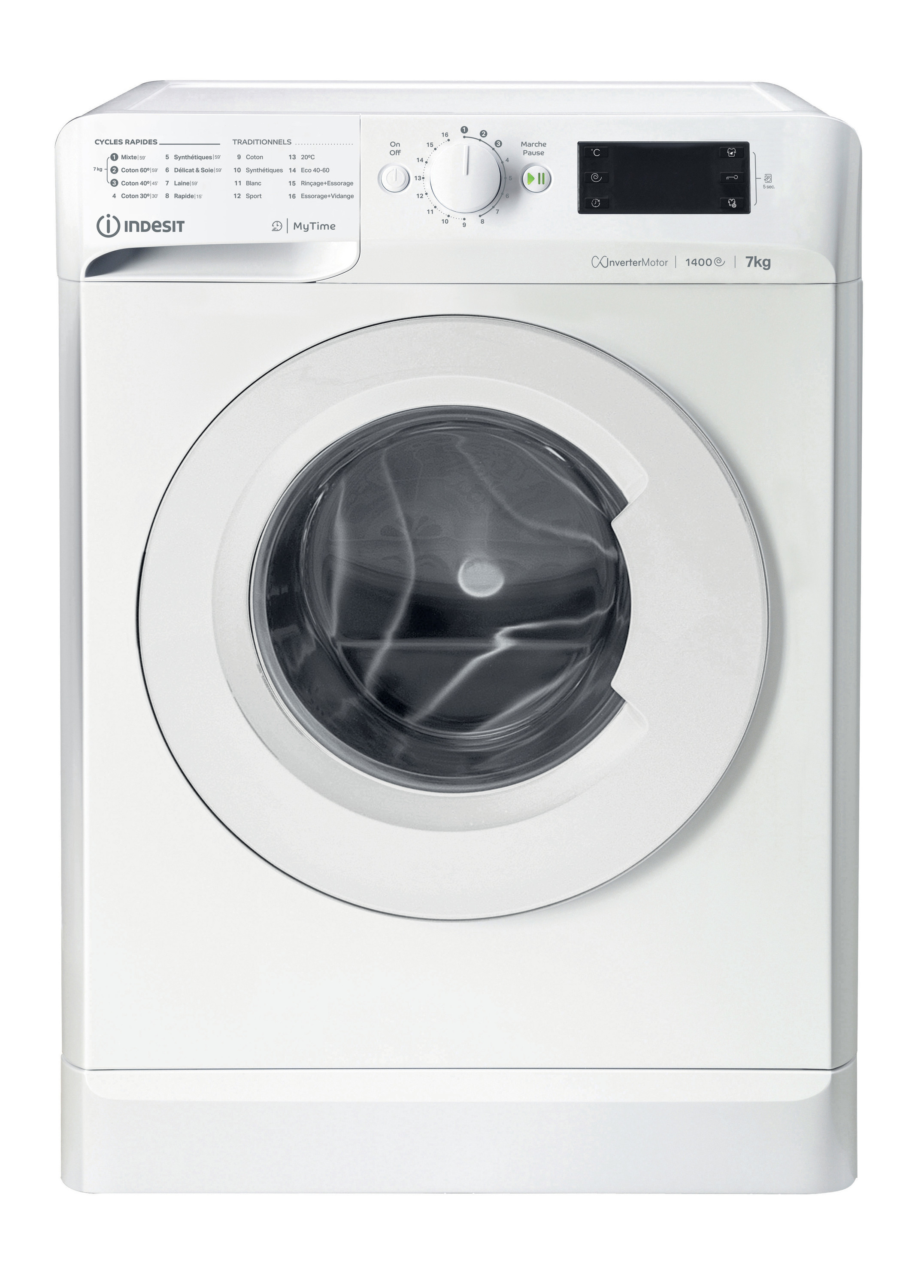 Indesit MTWE 71484 W FR — vue 1 sur 3