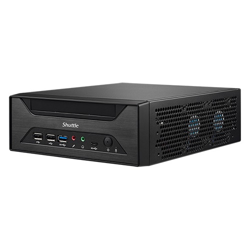 Shuttle Barebone slim XH610        SO-DDR4  black
