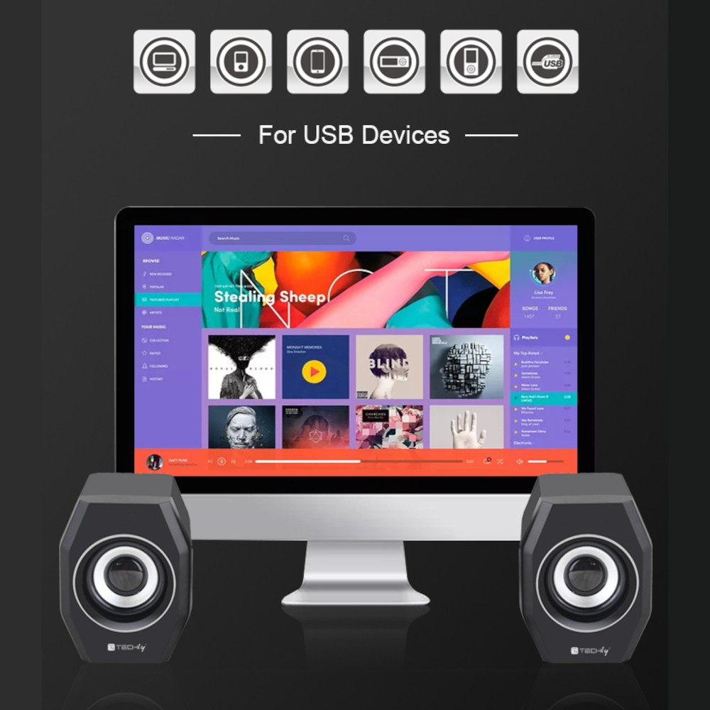Techly ICC SP-320STY loudspeaker Black 6 W image 13