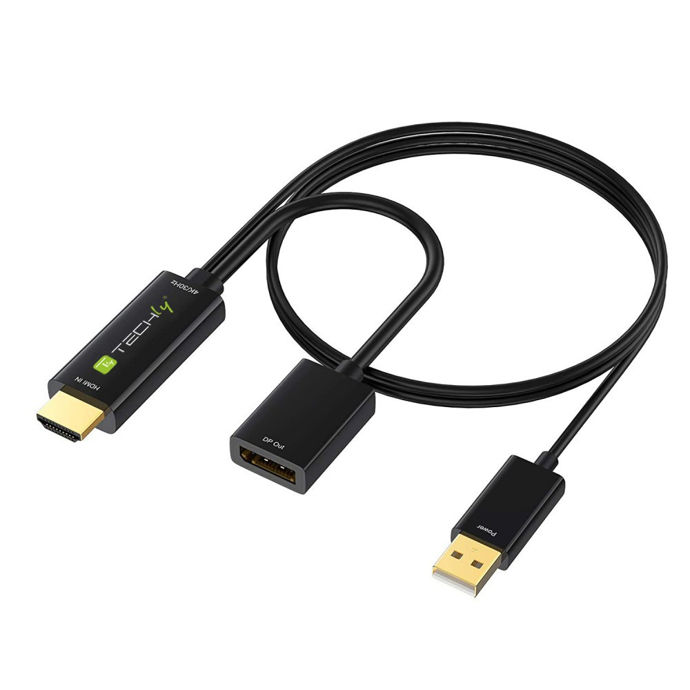 Techly ICOC HDMI-DP12A60 cavo e adattatore video HDMI tipo A (Standard) DisplayPort Nero