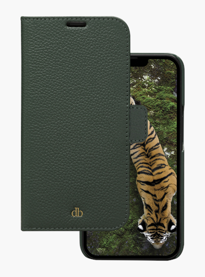 dbramante1928 New York - Flip cover for mobile phone - evergreen - for Apple iPhone 12, 12 Pro