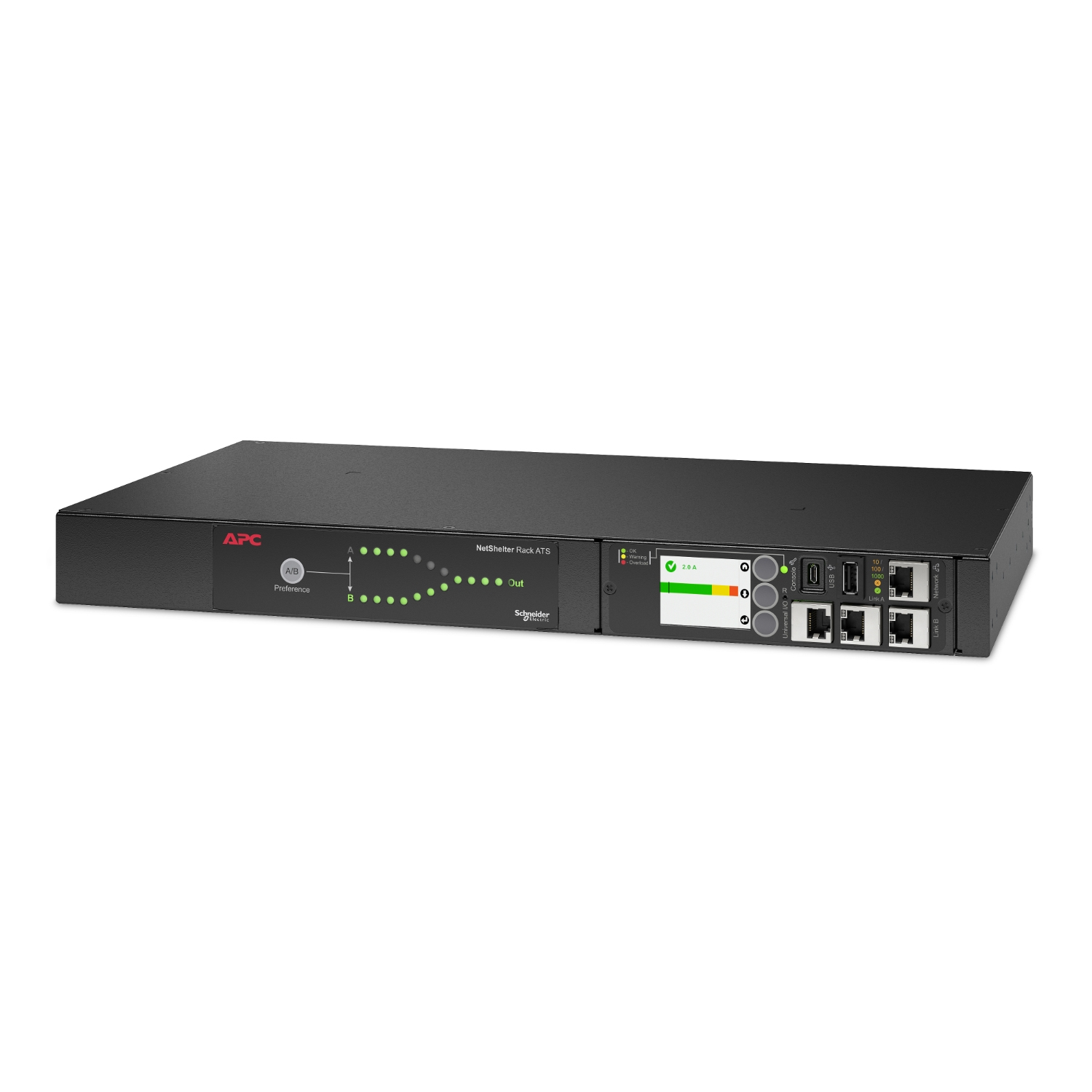 RACK ATS 208V 12A C14 IN 12C13 OUT