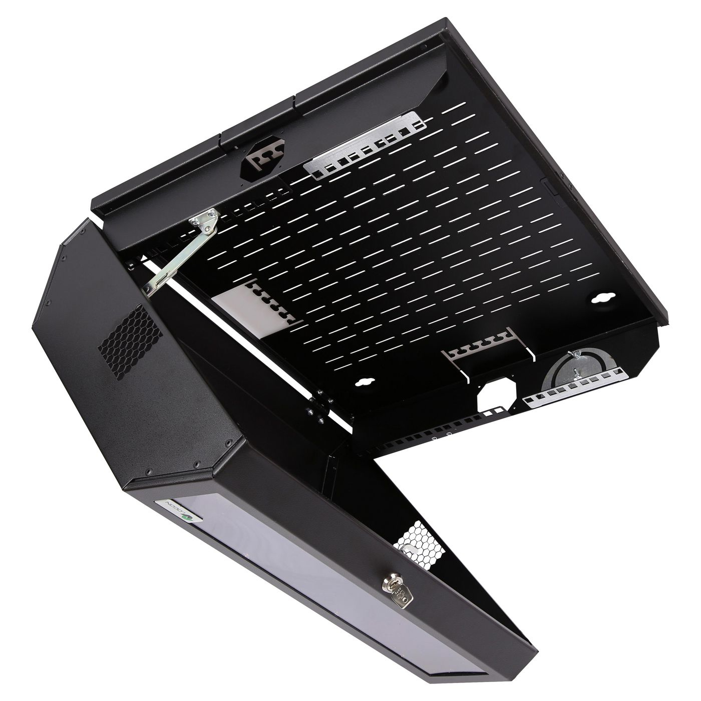 Lanview RWSLMBL rack cabinet 8U Wall mounted rack Black – image 2