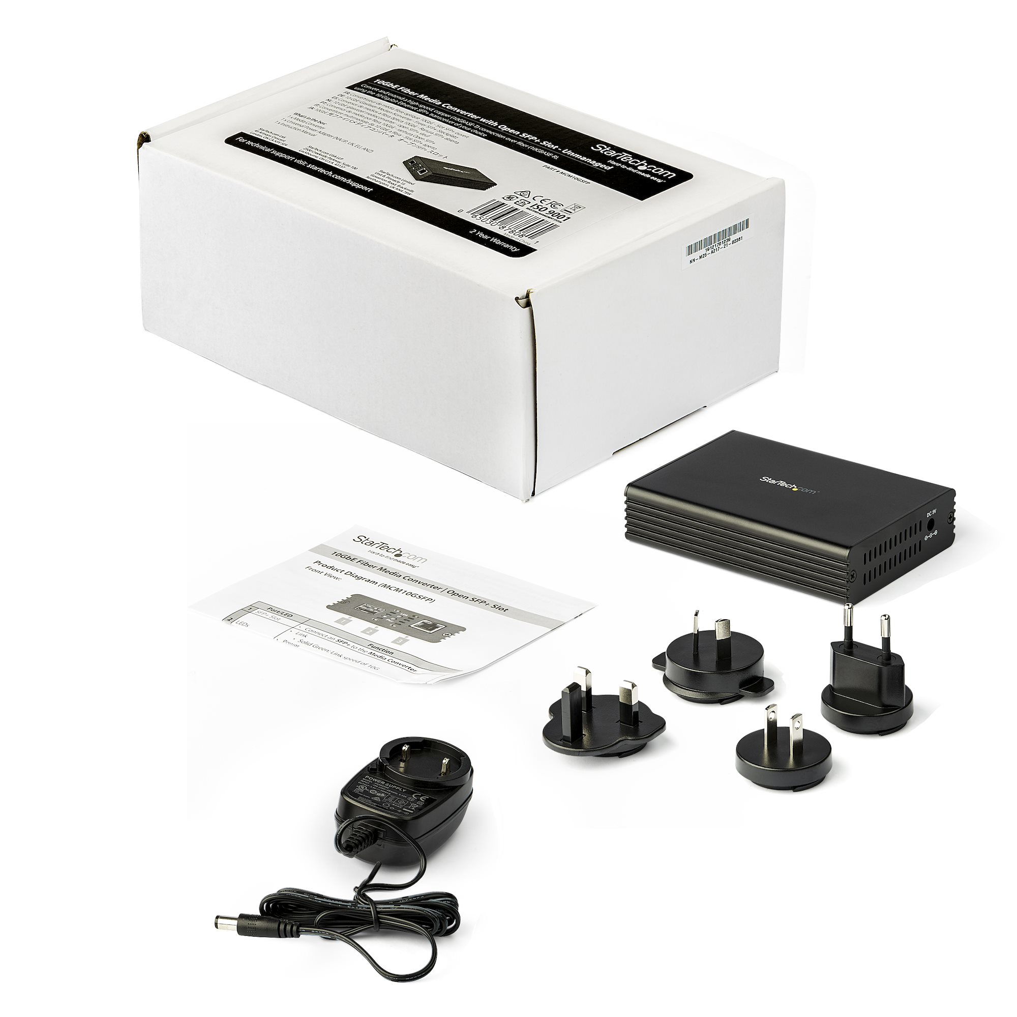 StarTech.com 10GbE Multi-Gigabit Open SFP+ Fiber Media Converter, Standalone 10 Gigabit Ethernet RJ-45 to 10GBASE-T SFP, Single-Mode / Multi-Mode, 9K Jumbo Fram – image 5