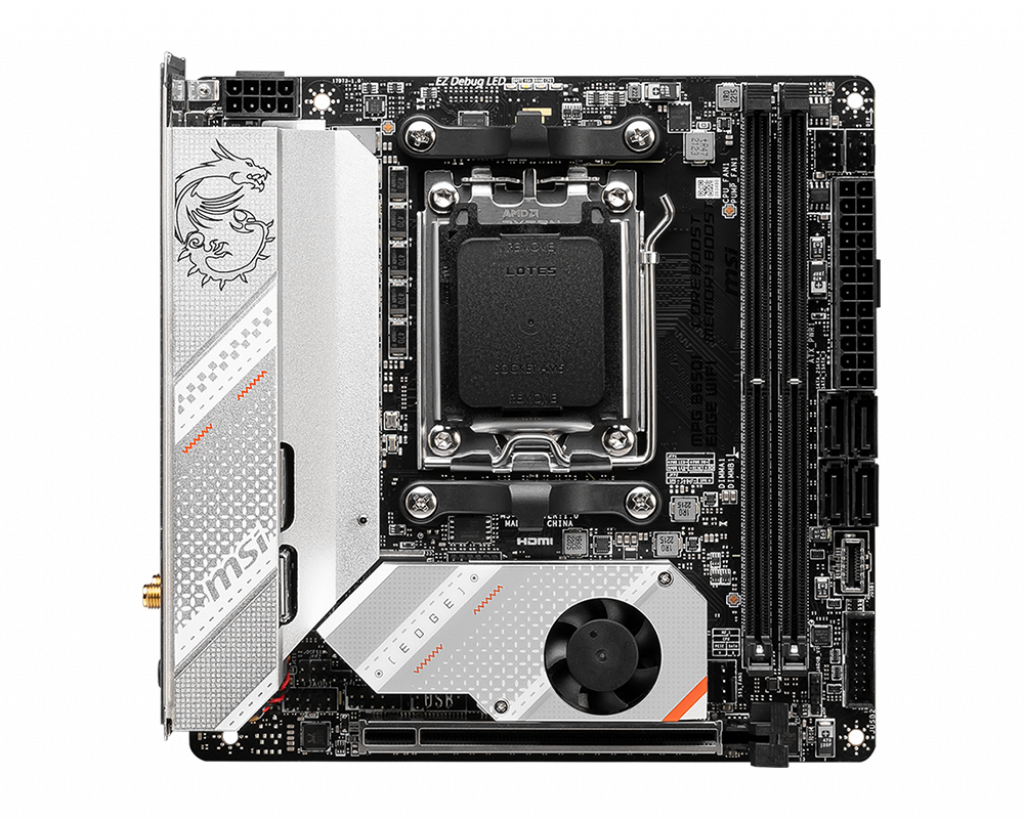 MSI MPG B650I EDGE WIFI moderkort AMD B650 AM5-sockel mini ATX