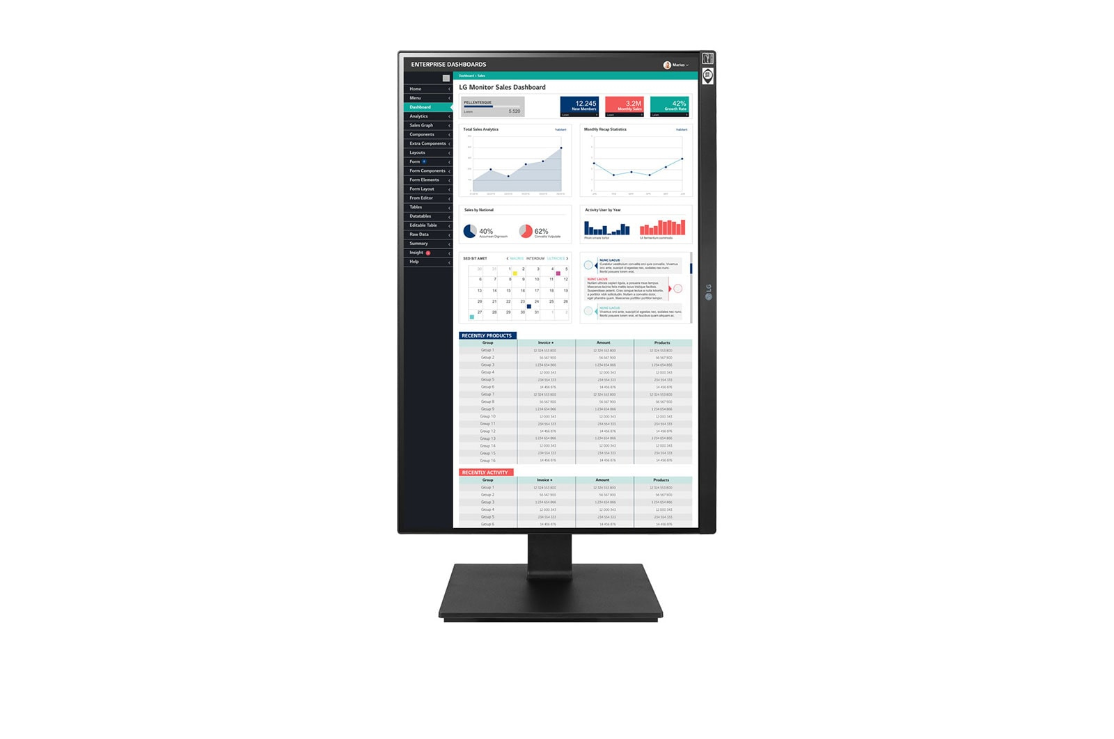 LG 24BQ55WY-B computer monitor 61 cm (24″) 1920 x 1080 pixels Full HD Black image 10