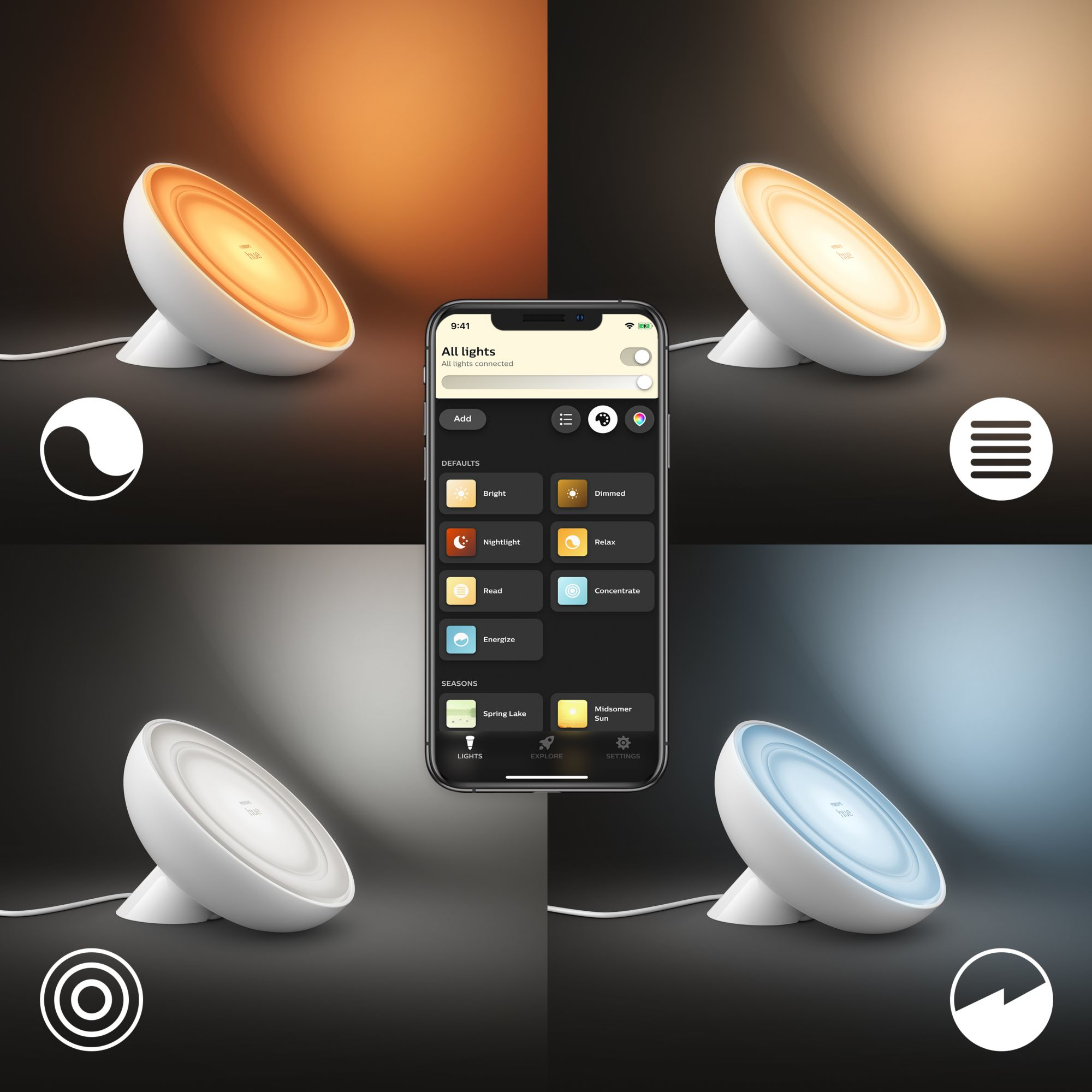 Philips by Signify Philips Hue White and colour ambience 046677560188 smart lighting Smart table lamp Bluetooth/Zigbee – image 9