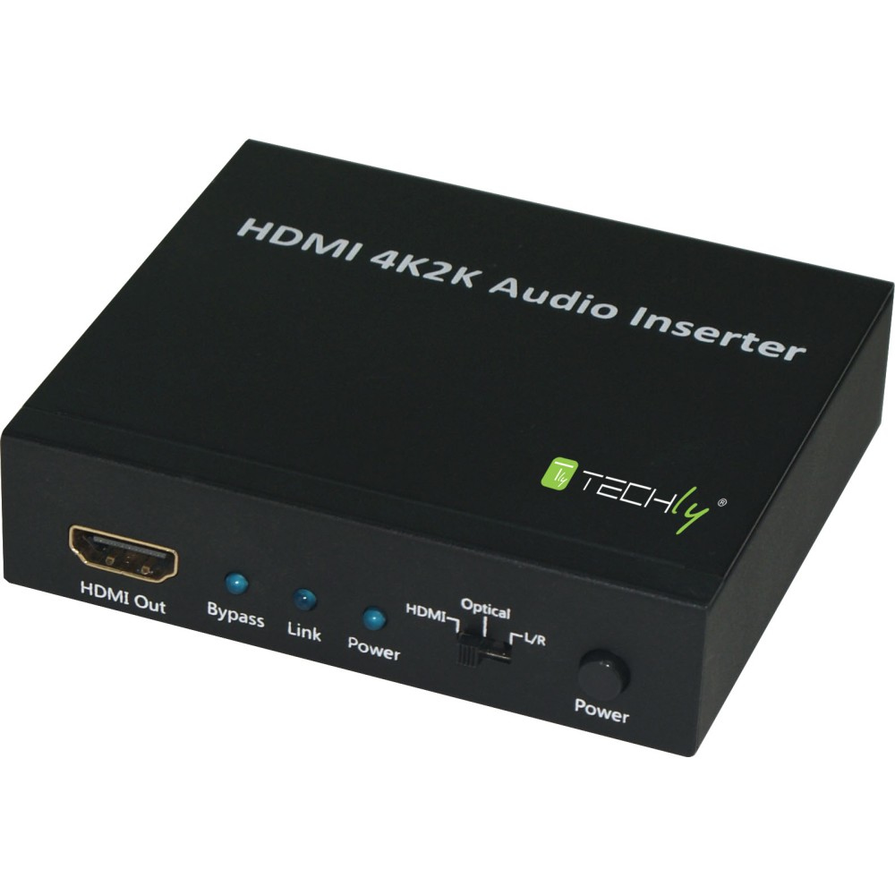 Techly IDATA HDMI-AI4K Audio Beszúró SPDIF 5.1CH, analóg 3.5mm 2CH HDMI 4K30Hz