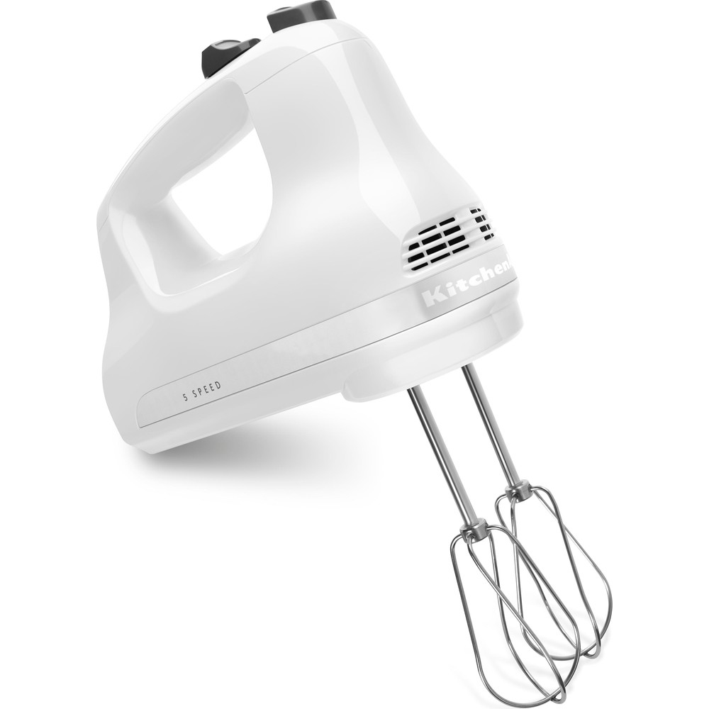خلاط يدوي KitchenAid 5KHM5110BWH - 85 واط، أبيض