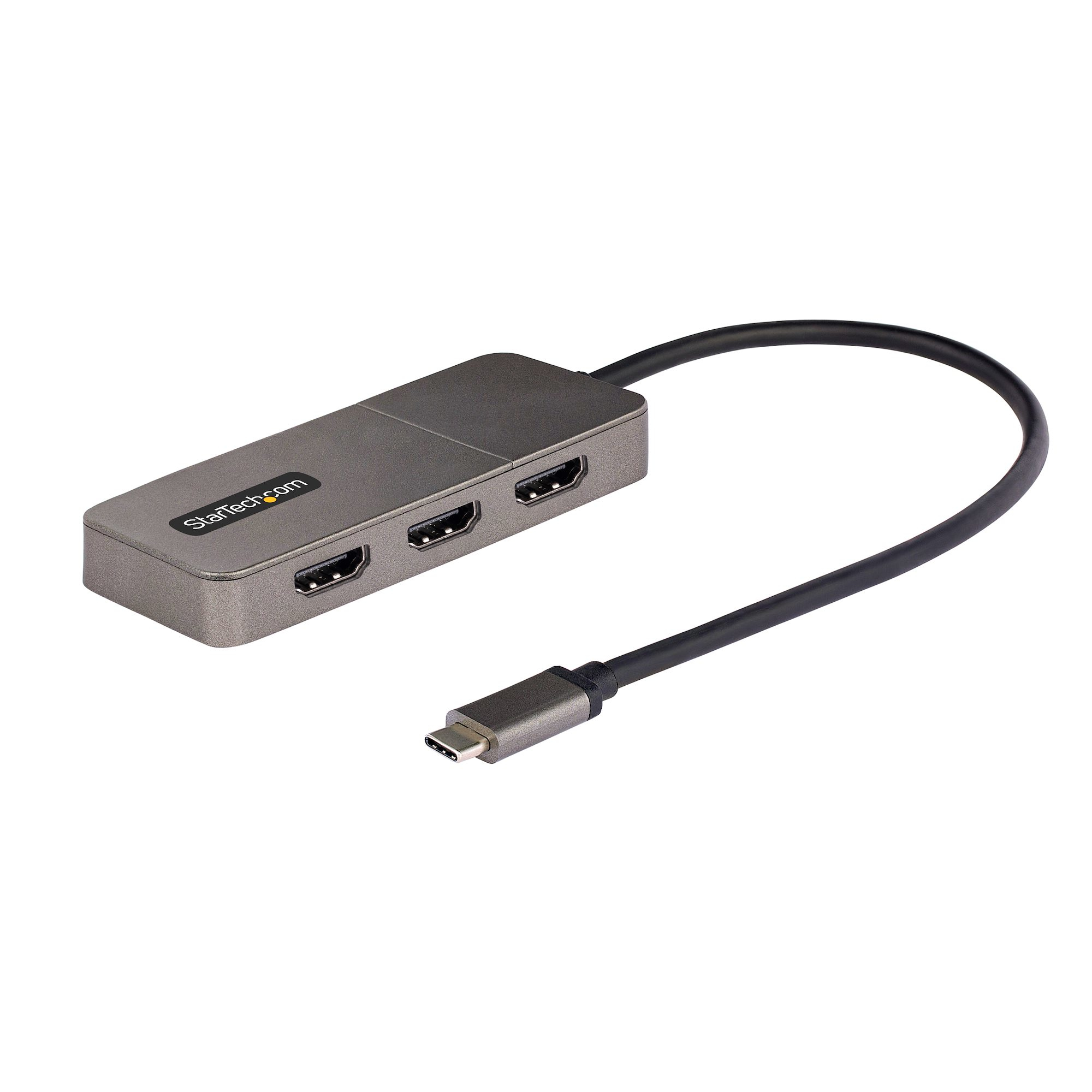 3-PORT USB-C MST HUB - USB TYPE-C TO 3X HDMI MULTI-MONITOR ADAPTER - TRIPLE HDMI