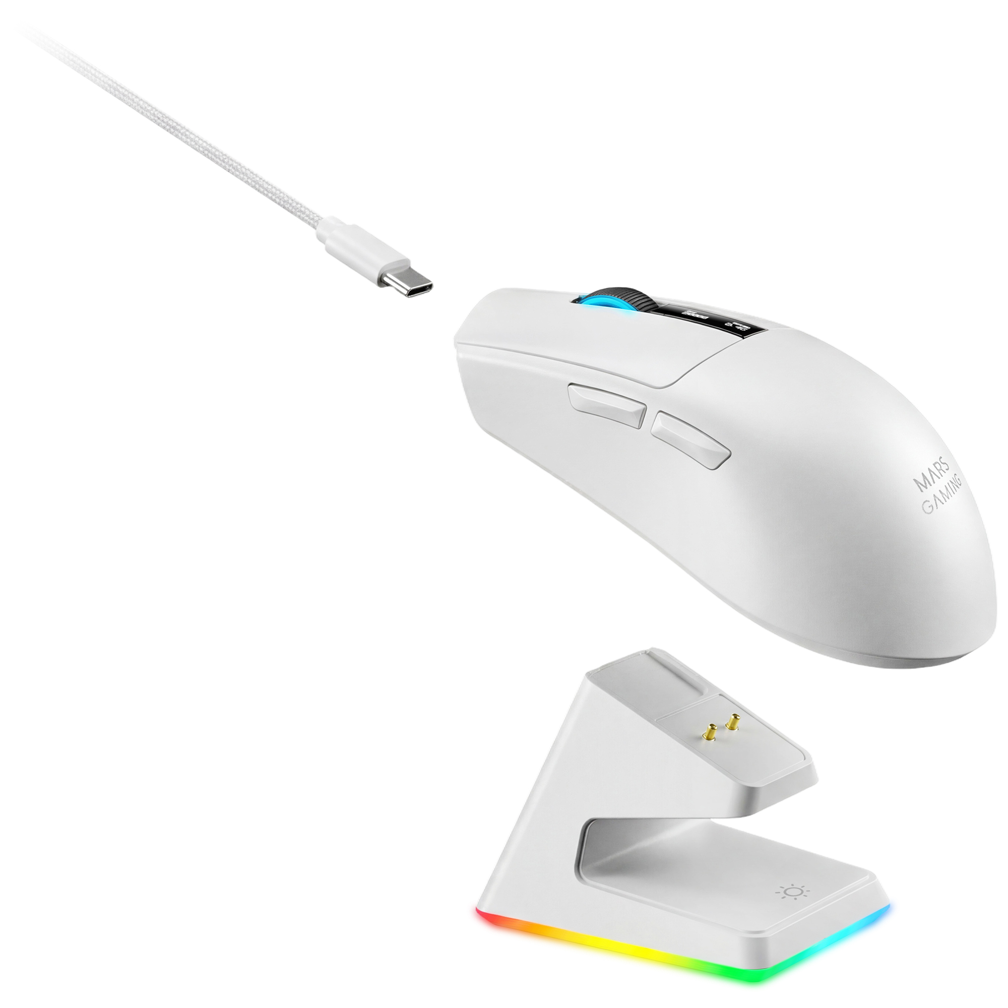 Mars Gaming MMWELITEW mouse Right-hand Bluetooth Optical 20000 DPI – image 7