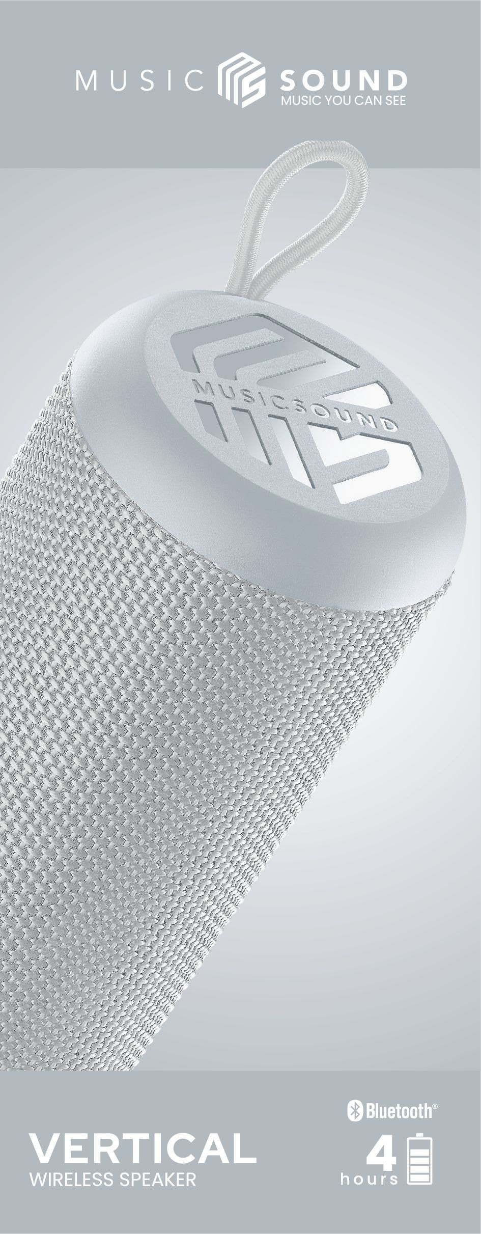 Music Sound BLUETOOTH SPEAKER MS VERTICAL WHITE – image 8
