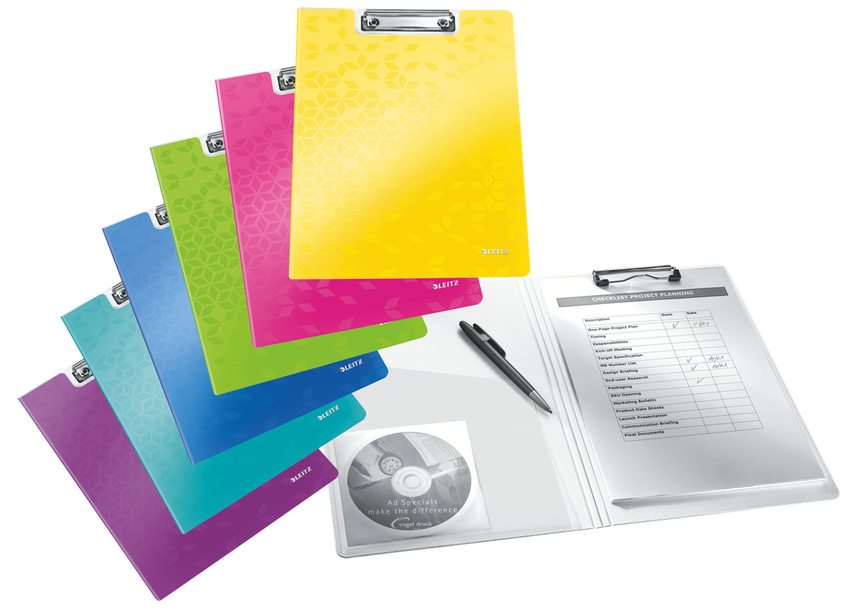 Leitz 41990099 غلاف تقرير A4 بألوان متنوعة - عبوة من 10 قطع