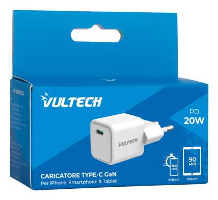 Vultech CC-120PDCUGWH mobile device charger Universal White AC Fast charging Indoor – image 4