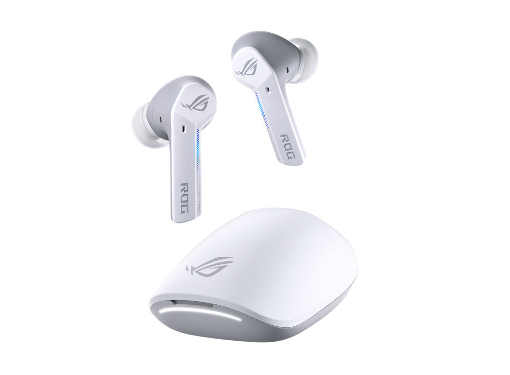 Auriculares ROG ASUS Gamer Cetra True Wireless con Estuche de Carga - Blanco - 90YH03X1-B5UA00