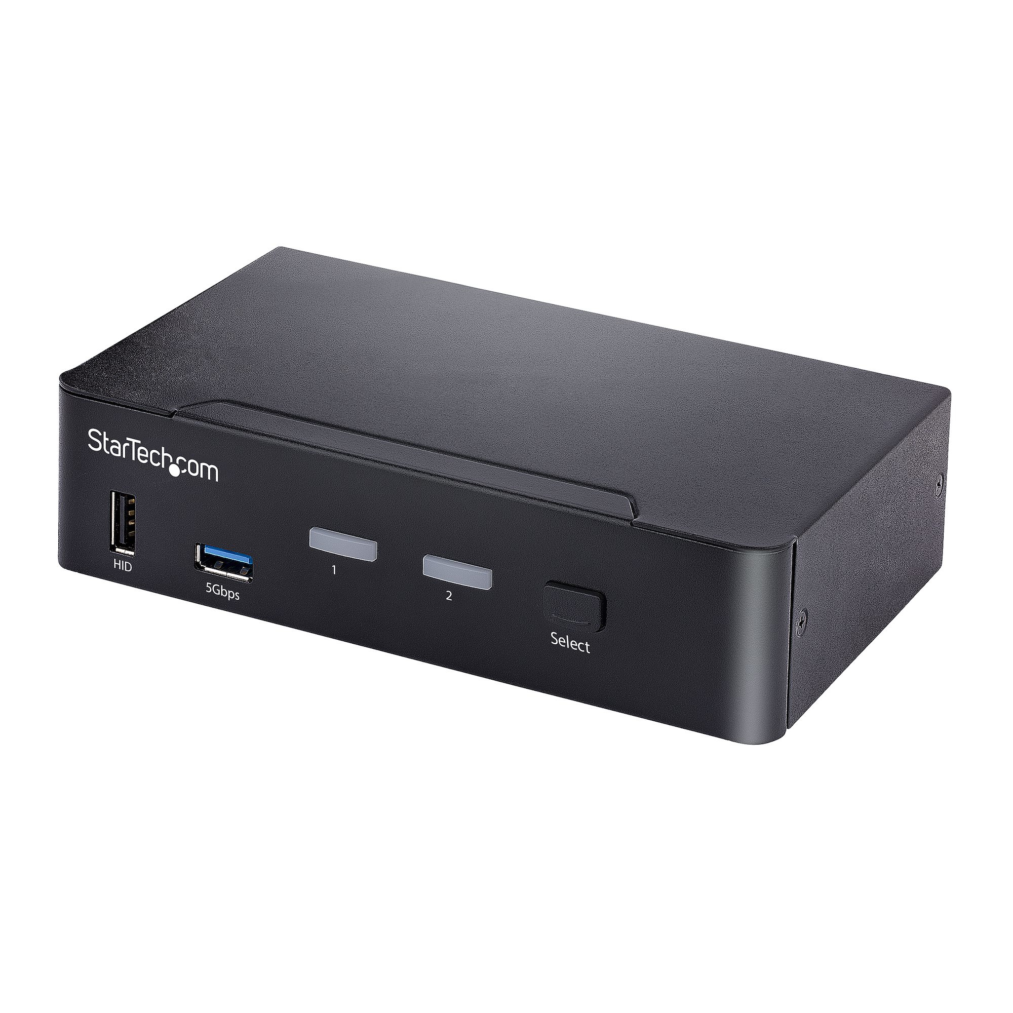 StarTech.com USB C KVM Switch, 2 Port DisplayPort KVM w/ 4K 60Hz UHD HDR Video, 3.5mm Audio, USB Type C KVM Switch, 4x USB HID and 2x USB A 3.2 Gen 1 5Gbps Hub, Thunderbolt 3/4 Compatible - Hot Key Switching (SV231DPUCA) - KVM / audio / USB switch - 2 x KVM / audio / USB - desktop - TAA Compliant