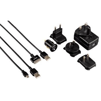 Hama 00080845 mobile device charger Mobile phone, MP3, Tablet Black AC, USB Auto, Indoor, Outdoor