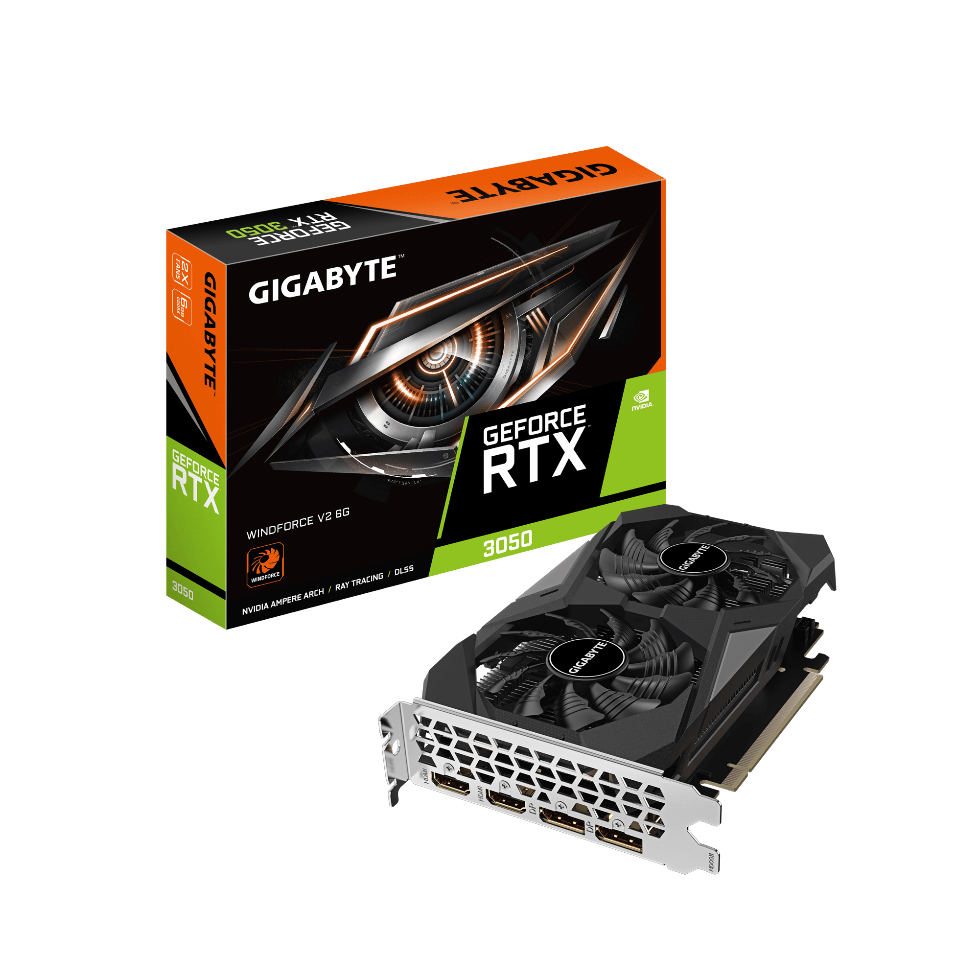 GIGABYTE GeForce RTX 3050 WINDFORCE V2 6G
