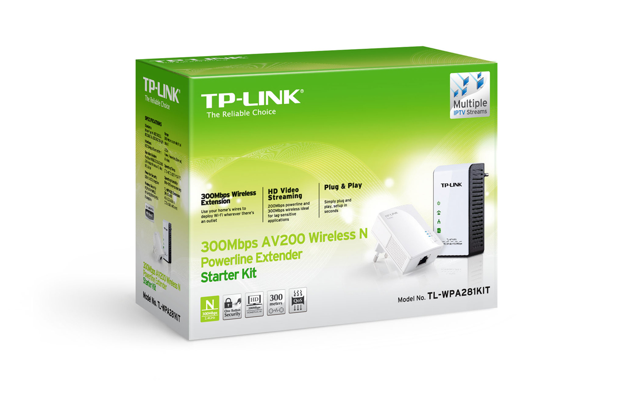 صورة TP-Link TL-WPA281KIT مضخم إشارة لاسلكي بتقنية Powerline، أبيض