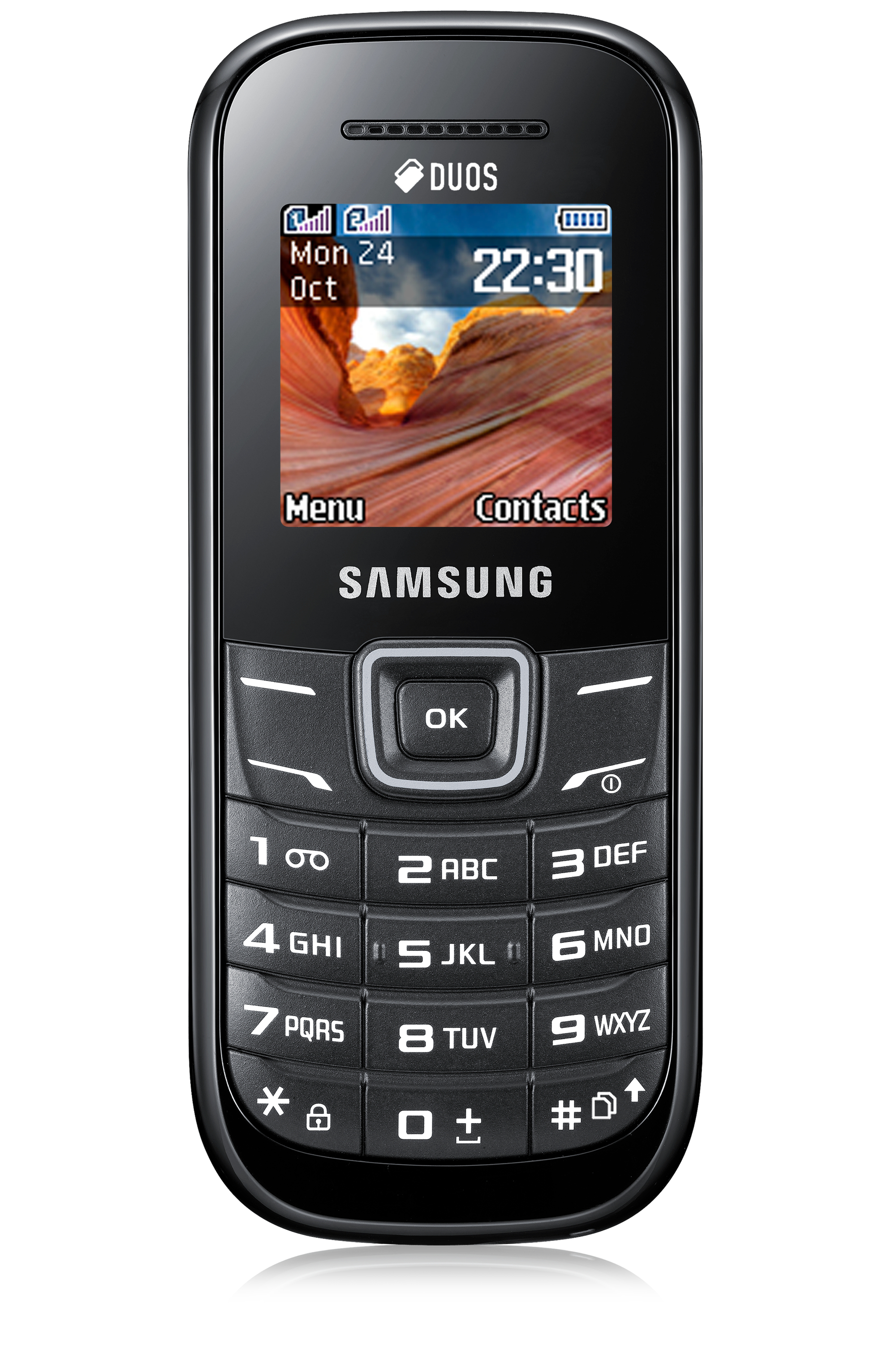 Samsung E1202 3.86 cm (1.52") 66 g Black