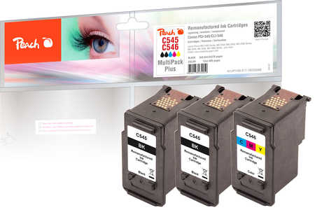 Peach 320088 ink cartridge 3 pc(s) Compatible Black, Cyan, Magenta, Yellow