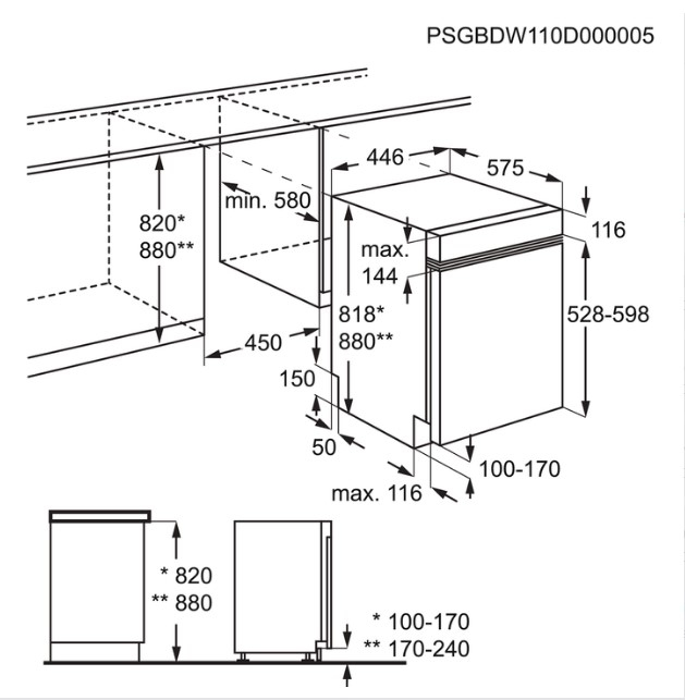 Electrolux ESI4501LOX Semi built-in 9 place settings – image 7