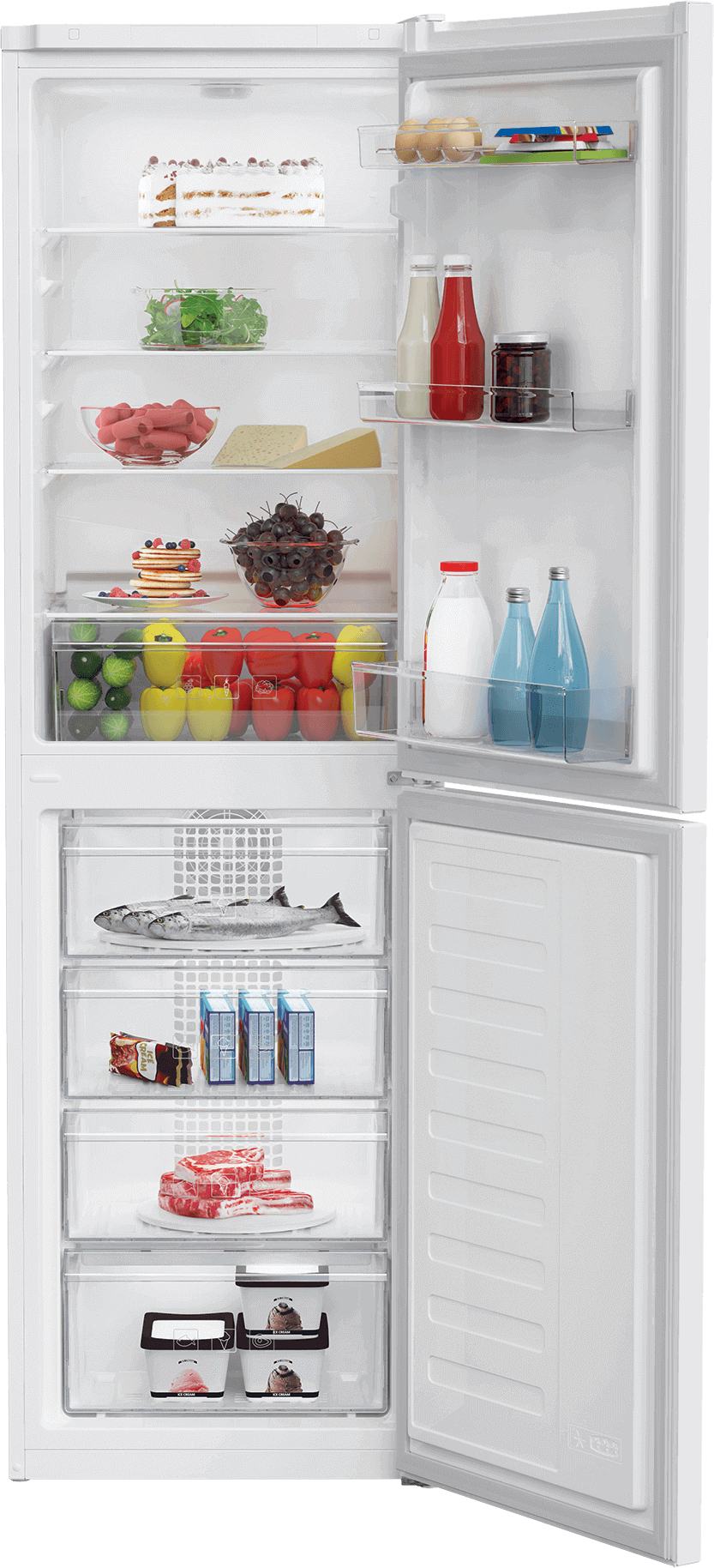Beko RCHE300K20W fridge-freezer Freestanding – image 3