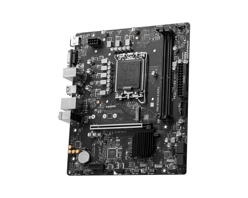 Tarjeta Madre MSI PRO B760M-E DDR4 - Socket 1700 - 2x DDR4 - 2133/3800/4800 MHz - HDMI - VGA - USB 2.0 - Micro ATX - PRO B760M-E DDR4 Tarjeta Madre MSI PRO B760M-E DDR4 - Socket 1700 - 2x DDR4 - 2133/3800/4800 MHz - HDMI - VGA - USB 2.0 - Micro ATX - PRO B760M-E DDR4