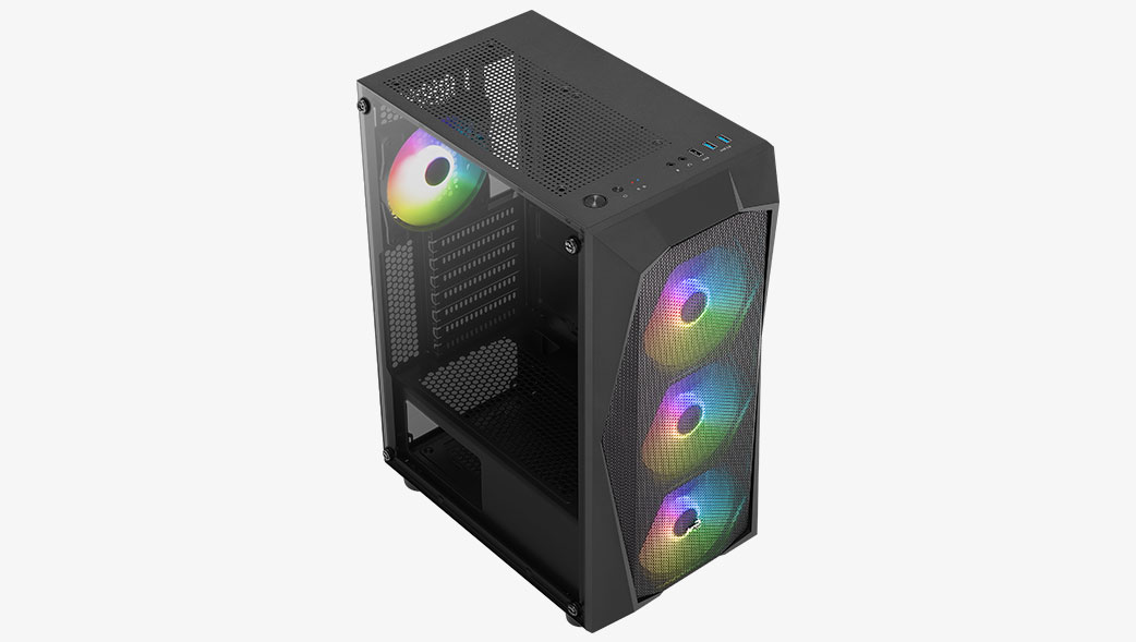 AeroCool Geh Midi Falcon-G v2  MicroATX/ATX/MiniITX (B/TG) Gehäuse