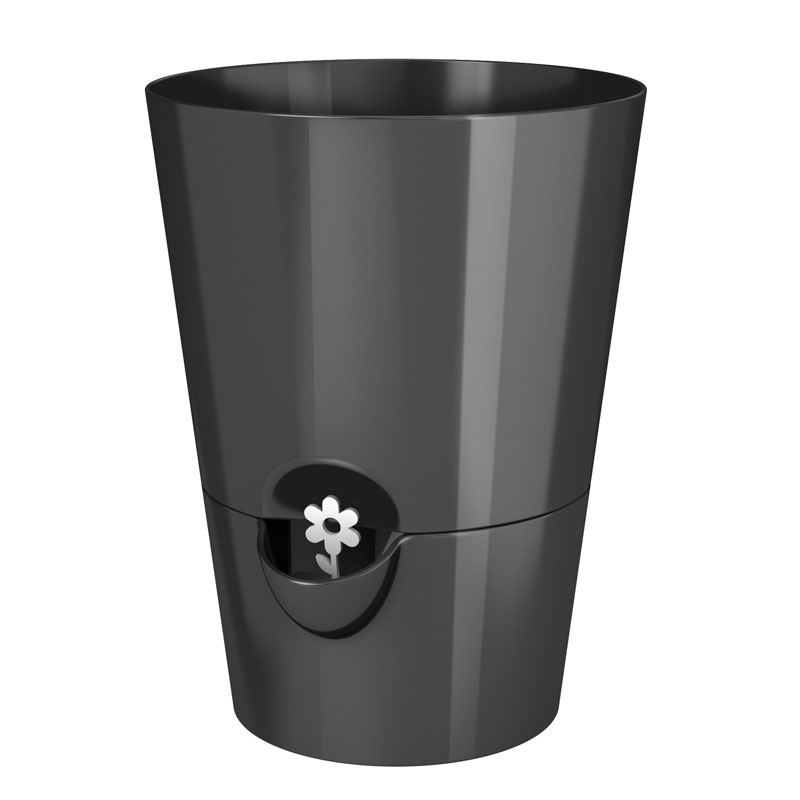 514245 smart planter Graphite Round