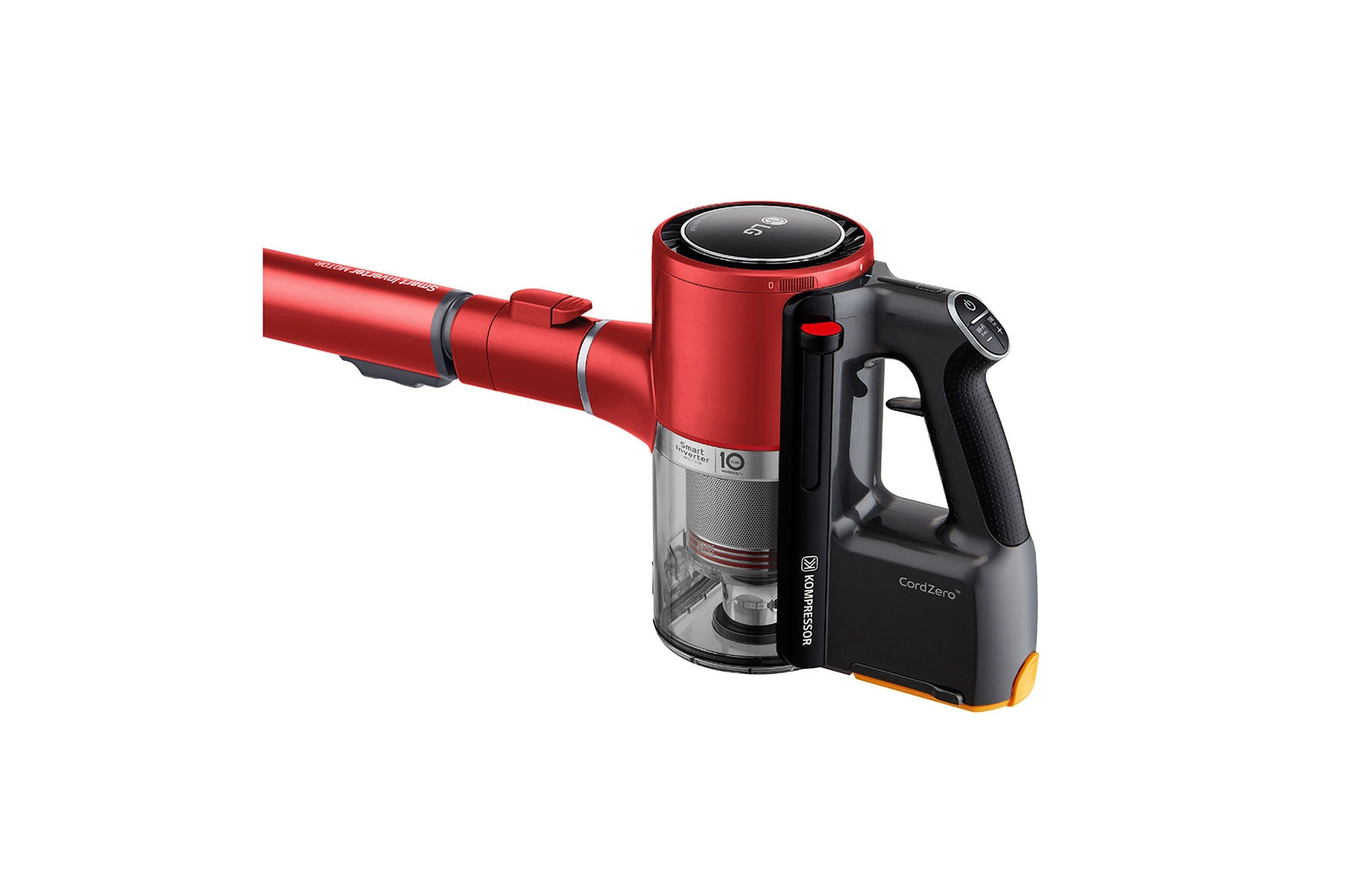 LG A9K-SLIM1R stick vacuum/electric broom 2-in-1 stick vacuum Battery Dry HEPA Bagless Red – image 4
