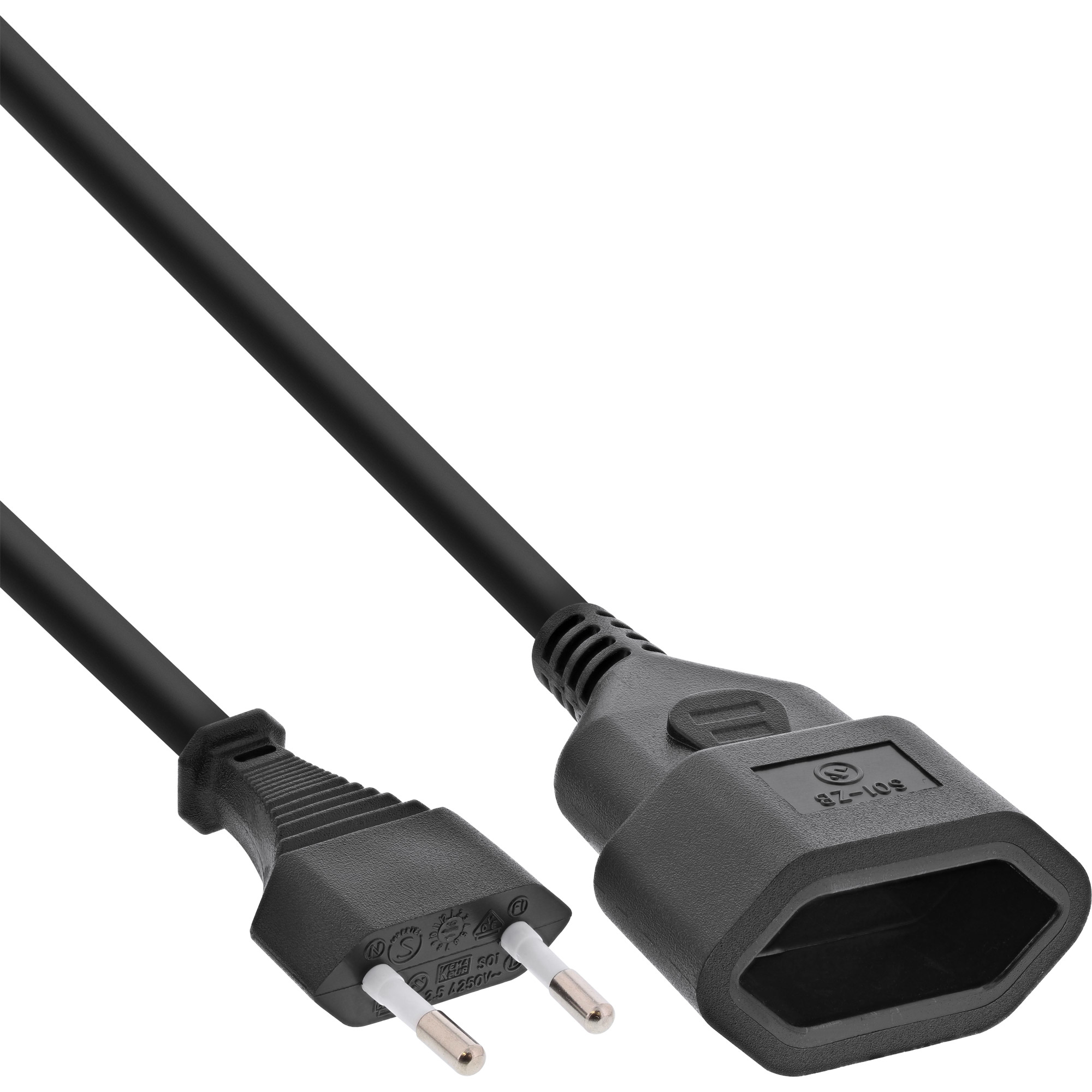 InLine 16681S cavo di alimentazione Nero 1 m CEE7/16