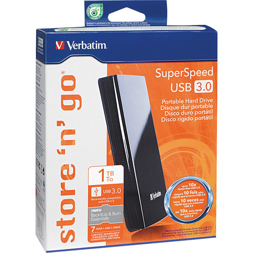Verbatim 1TB Store ‘n’ Go USB 3.0 9.5mm external hard drive USB Type-A 3.2 Gen 1 (3.1 Gen 1) Black image 6