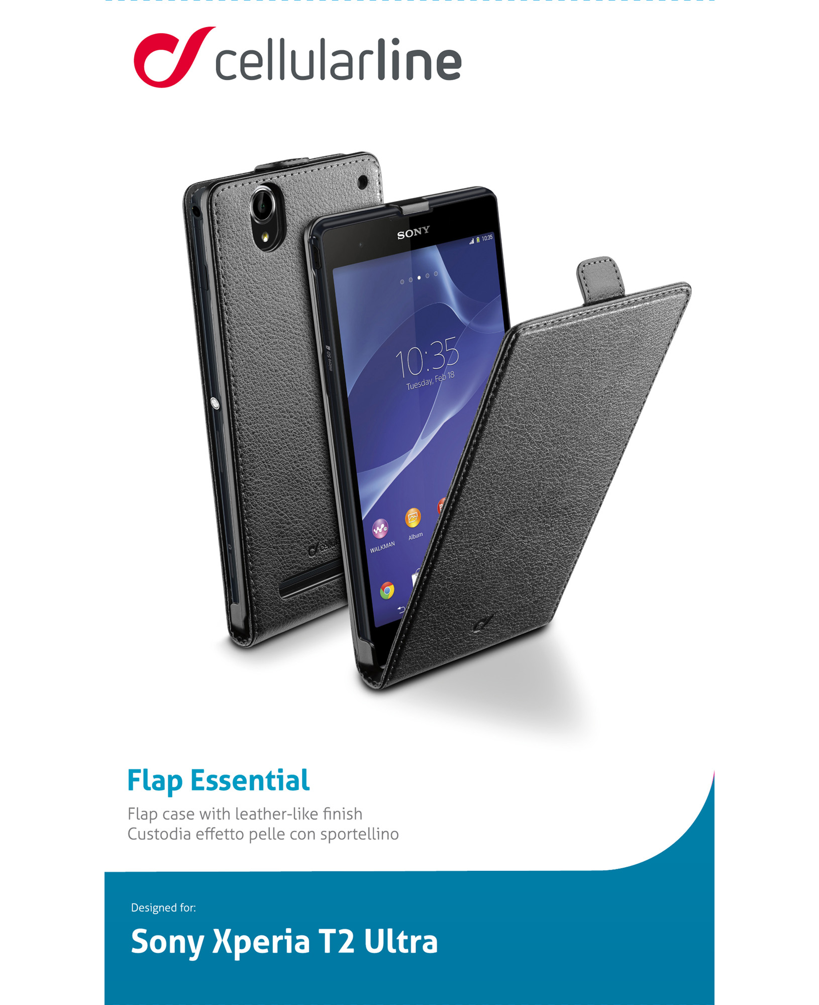 Cellularline Flap Essential - Xperia T2 Ultra – image 2