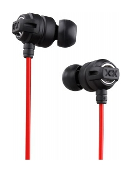 JVC HA-FX1X headphones/headset Wired Black, Red image 1