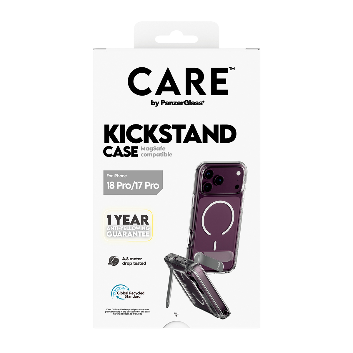 PanzerGlass CARE™ by PanzerGlass® Kickstand Case Transparent w. White MagSafe iPhone 18 Pro | 17 Pro – image 3